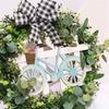 Artificial Green Plant Garland Simulation Wall Hanging Leaf Wreaths Door Decoration