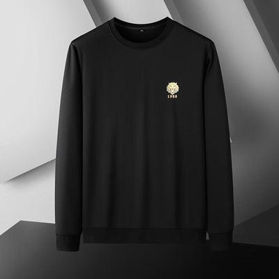 Dibenze Herren Übergröße Lässiger Pullover mit Aufdruck