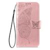 For iPhone 17 Pro Max Case with Strap Butterfly Pattern PU Leather Wallet Phone Cover