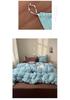 Premium Washed Cotton Bedding Set - 2026 Edition, Luxurious All-Season Four-Piece with Shell Edge Design