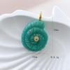 Snail Shell Shaped Carved Natural Crystal Stones With Zircon Amethyst Quartz Tiger Eye Gemstone For Diy Necklace Pendant