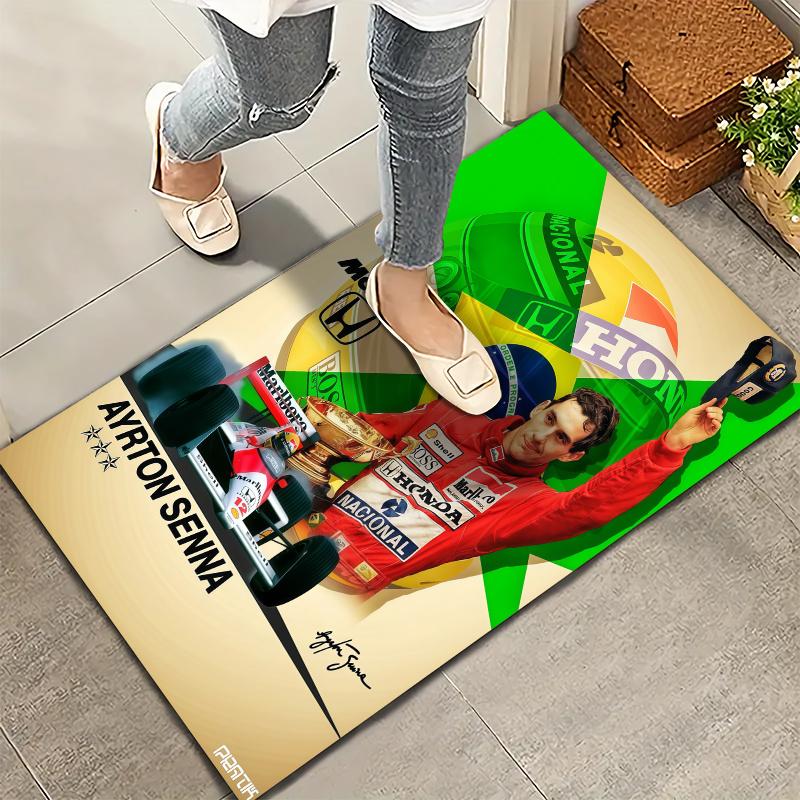 Ayrton Senna Carpet Rug for Living Room Bedroom Home Sofa Decoration,Kids play Nonslip Floor Mat