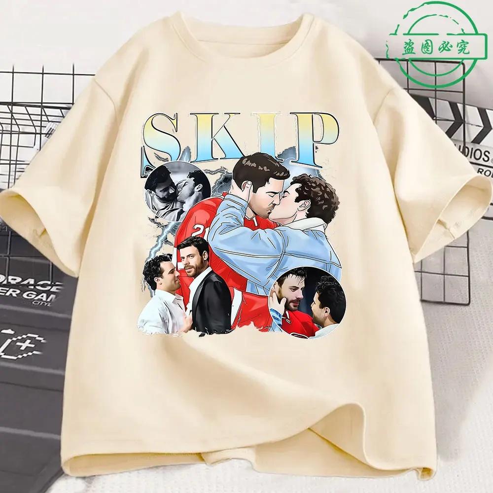 Heated Rivalry Scott Hunter Shane Hollander Ilya Rozanov Tshirts 2026 Summer Mens Womens Harajuku Cotton Oversized Tshirt