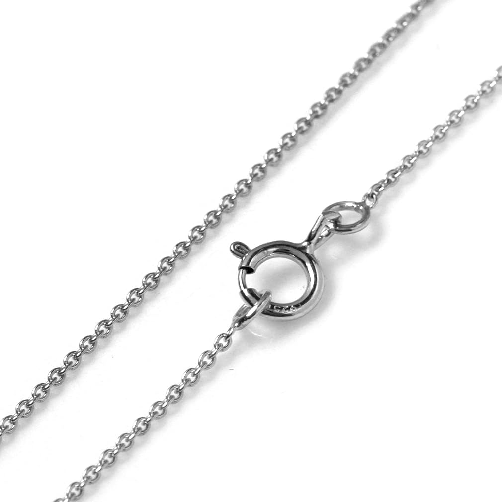 Silvershake Natürlicher Mondstein 925 Sterlingsilber Triquetra Keltischer Knoten Anhänger mit Kette 925 Kordel Natürlicher Regenbogen 45,7 cm Halskette, Klein, Silber. ,