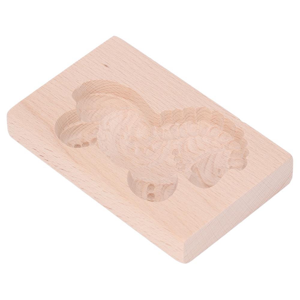Natural Beech Wood Animal Cookie Mold Smooth Surface Biscuit Mould Pastry Mold  Gift Making