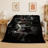Classic Gundam Cartoon Robot Flannel Blanket Soft Warm Throw Blanket for Bedroom Living Room Bed Travel Camping Picnic Kids