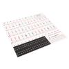 Piano Beginner Sticker Colorful Transparent Removable Large Letter Reusable Piano Keyboard Sticker