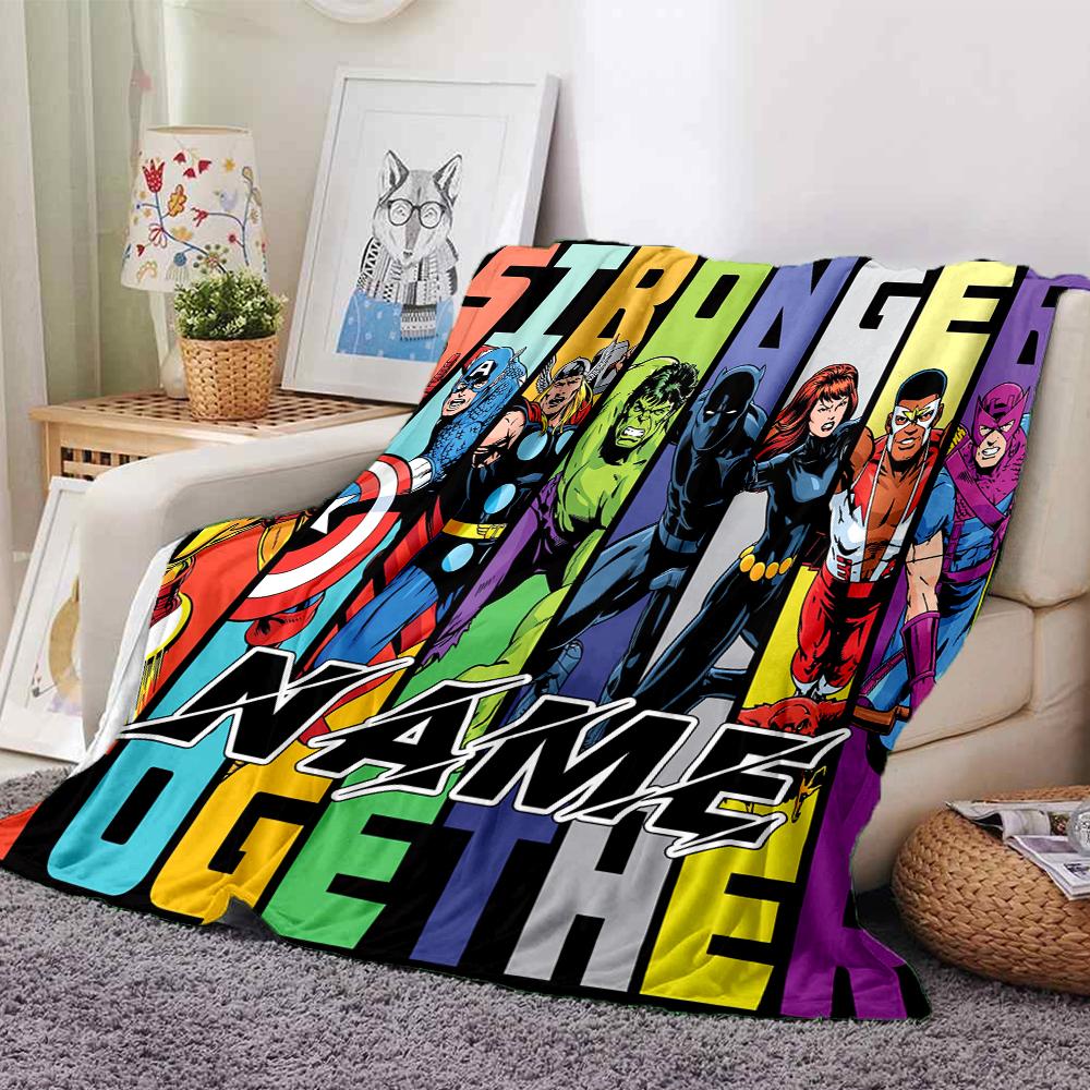 Custom Name "Spider-Man: City Hero" Blanket for Couch & Bed, Plush Cozy Fuzzy Blanket Super Soft & Warm Blankets for Fall and Winter. 0908170