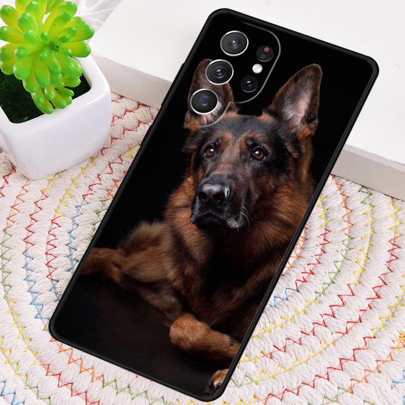 German Shepherd Funny dog Silicone Phone Case For Samsung Galaxy note 10 pro S26 S25 S24 S23 S22 S21 Plus S25Ultra Capa Cover