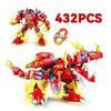 2in1 Jurassic Dinosaur World Model City Triceratops Velociraptor Dino Park Building Bricks Children Toy Game Buildings Block