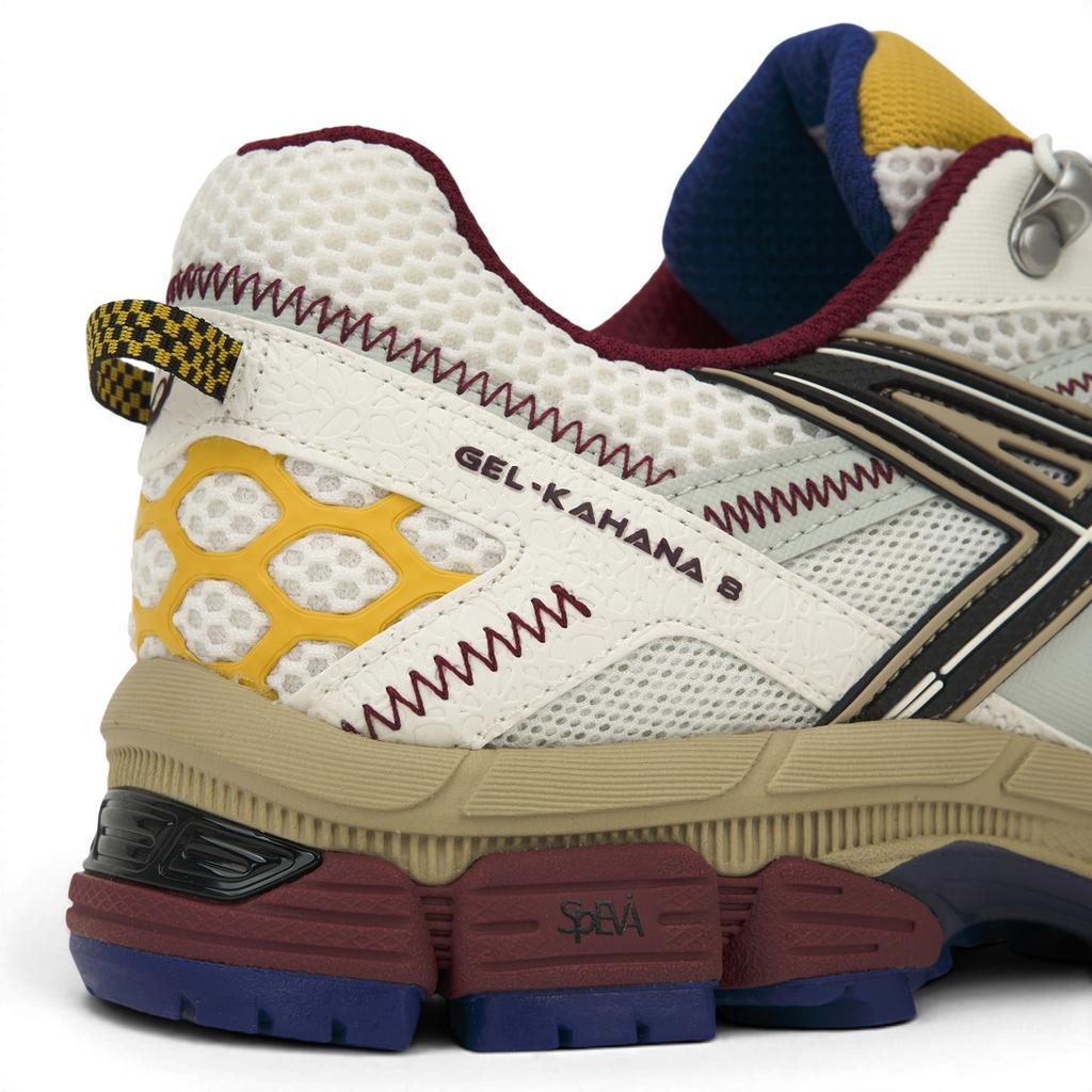 Asics Gel-Kahana 8 Bekväma Mode Andningsbara Hållbara Låga Trailrunning-skor Herr sneaker Vit Svart Röd 1011B828-100