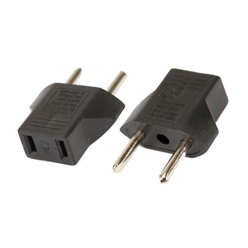 3x USA US To EU Europe Travel Charger Power Adapter Converter Wall Plug HomeCH