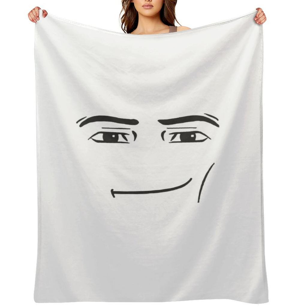 The Man Face Throw Blanket Soft Plaid Heavy for babies cosplay anime Blankets