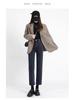 2025 Spring Women's High-Waist Black Slimming Petite Cigarette Jeans