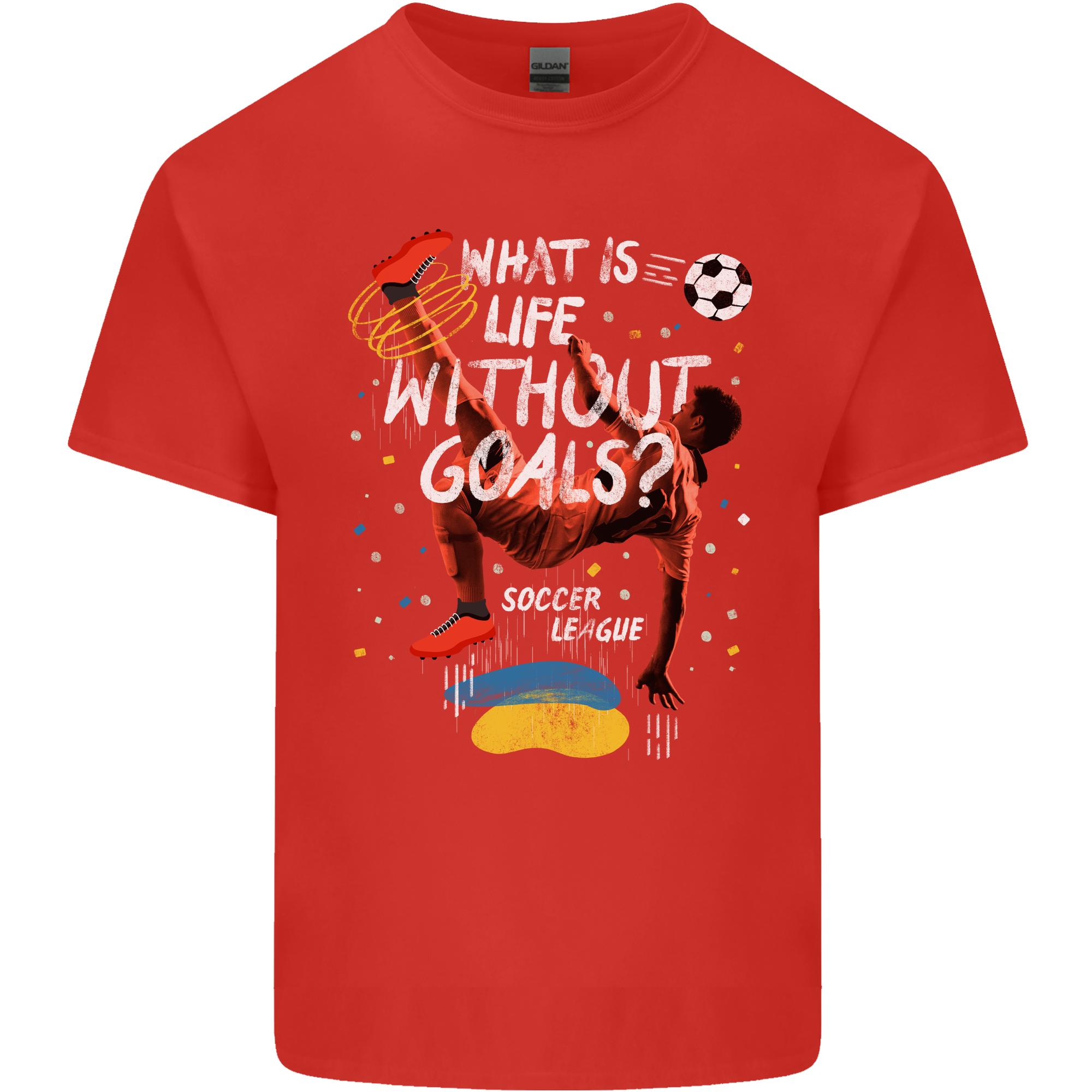 Life Without Goal Football Quote Funny Unisexs Light Cotton TShirt S