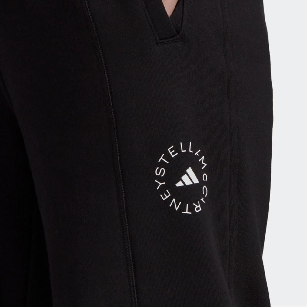 Adidas X Stella McCartney Solid Color Casual Cuffed Sweatpants Women Bottoms Black HC1431