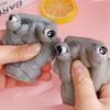 Stone Man Releases Stress Toy Slowly Rebounds Soft Moai Statue Squeeze Eyes Interested Expression Relaxes Stress Kids Gift