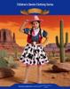 Girls' Blue Denim Cowboy Halloween Costume Set for Festival, Party & Cosplay