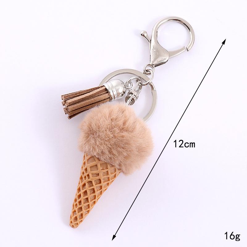 Women's Faux Mink Fur Ball Keychain with Tassel - Versatile Accessory for Bags & Phones