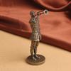 Brass Long March Red Soldier Statue Ornament Patriotic Theme Eighth Route Army Trumpeter Anti-Japanese War Commemorative Co