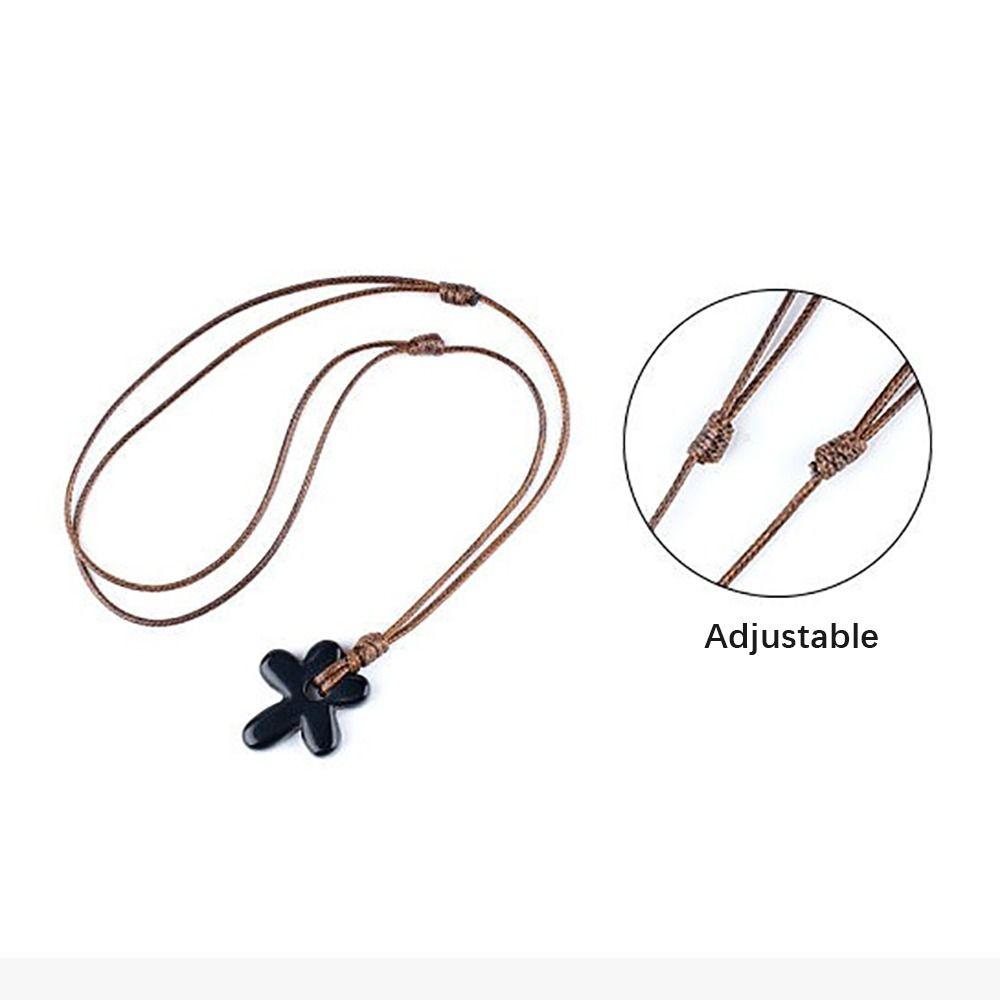 Semi-Precious Agates/Amethyst Necklace Five-Petal Pendant Necklace  Birthday Gifts