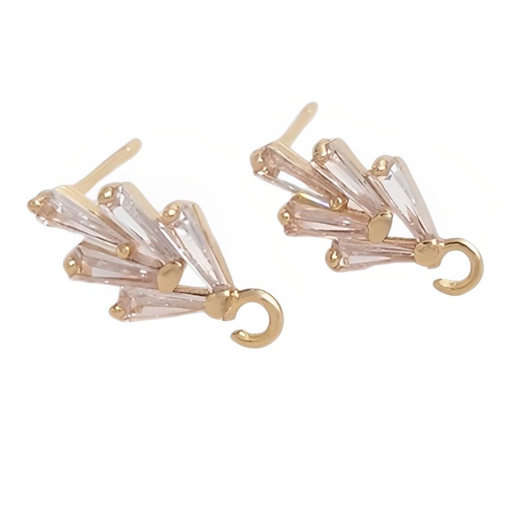 

1 пара сверкающих циркониевых серег-гвоздиков, персонализированные ювелирные изделия, вечерние наряды, праздник, повседневная работа, путешествия