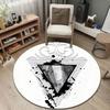 Glam Round Bee Multicolor Rug Pad, Non-Slip Floor Mat for Bedroom