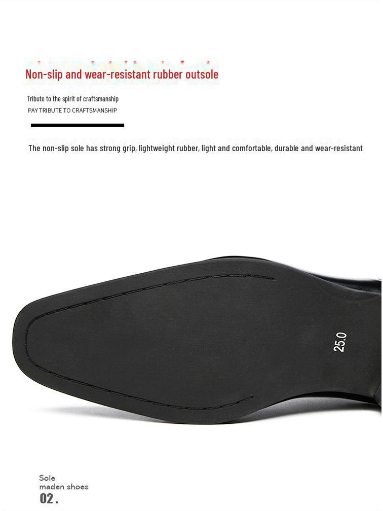 2024 Men's Formal Japanese Leather Oxford Lace-Up Shoes for Weddings & Business Attire