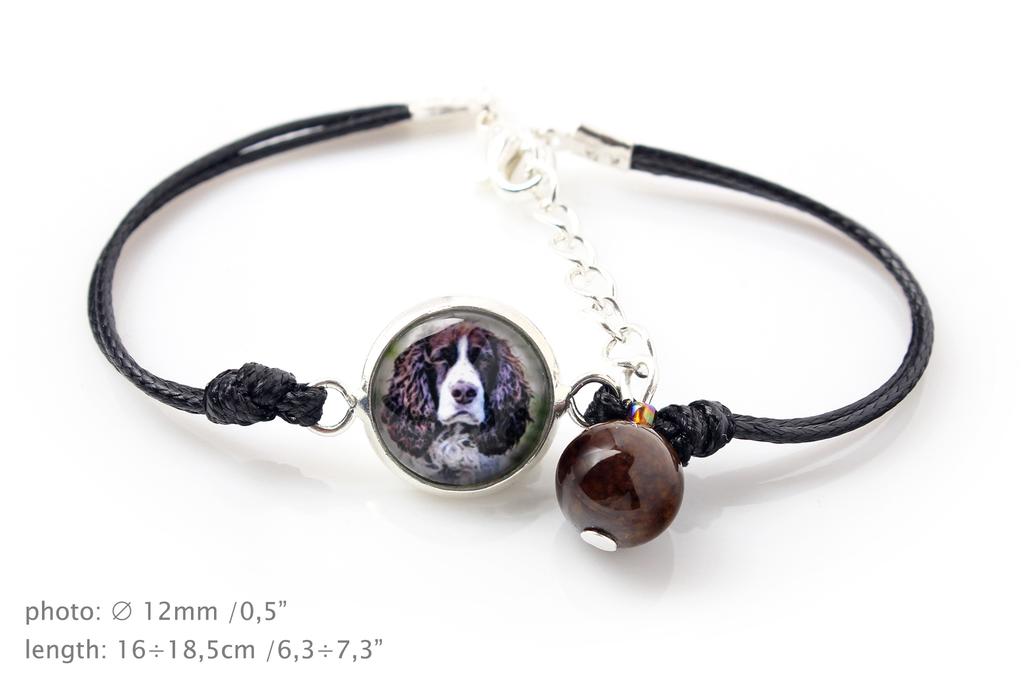 English Springer Spaniel - bracelet with your photo handmade, unique jewelry from the Art-Dog brand