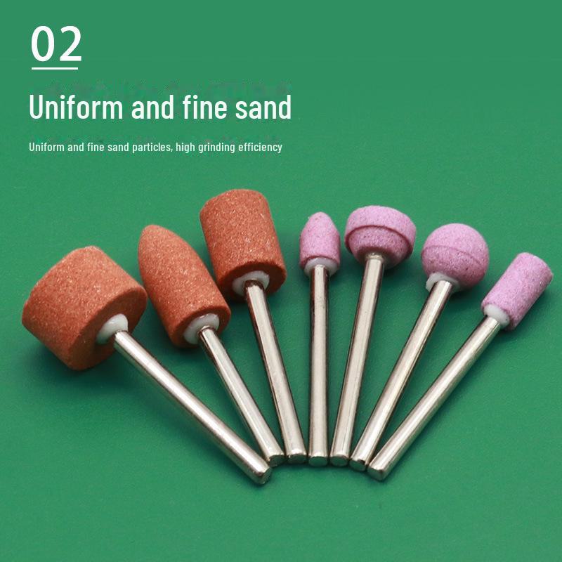 3mm Mini Flint Grinding Head for Ceramic, Jade, and Corundum Polishing