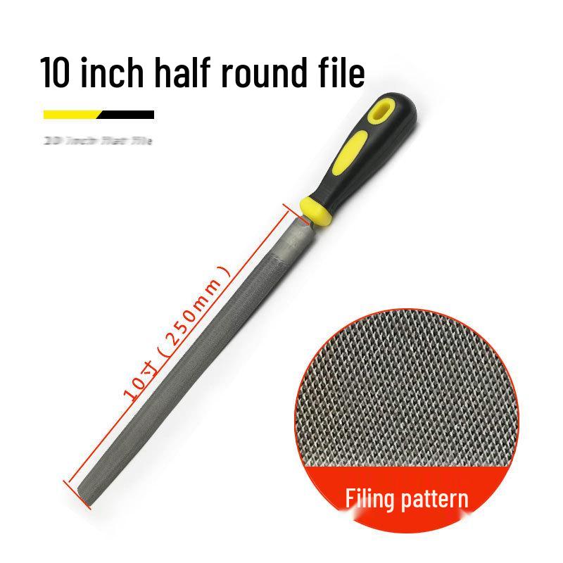 Fitter File Set: Flat, Half-Round, Round, Triangular, Square Files, Grinding Iron Block, Woodworking Tool