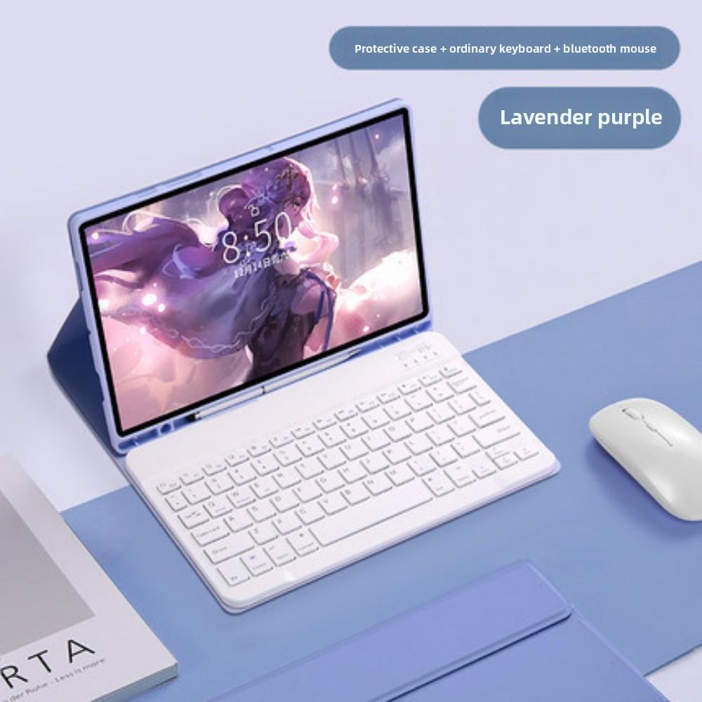 

Чехол для планшета Samsung с Bluetooth-клавиатурой для S10FE Ultra 6lite A8plus, кожаный защитный чехол 2024 S6lite 2022/2020