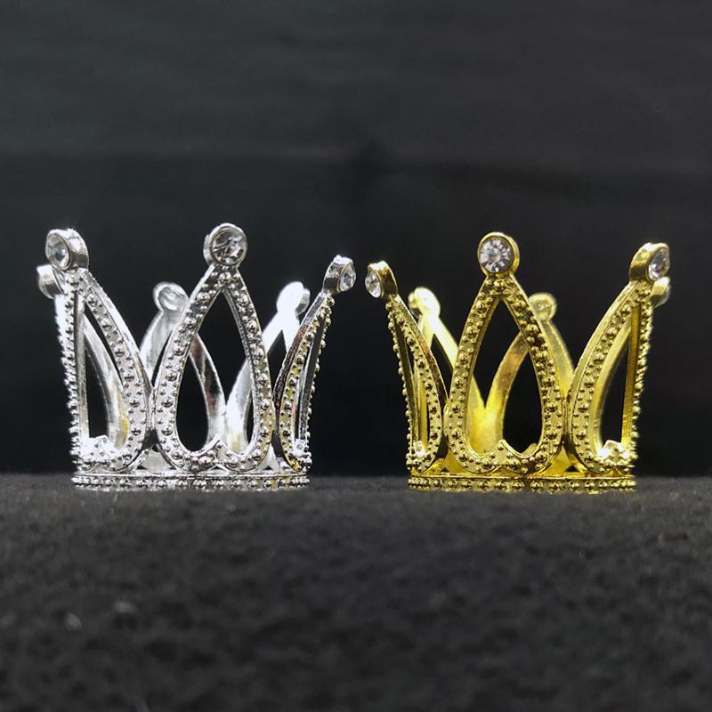 5 pezzi decorazioni per matrimoni mini corona cake topper strass piccola piccola tiara corona