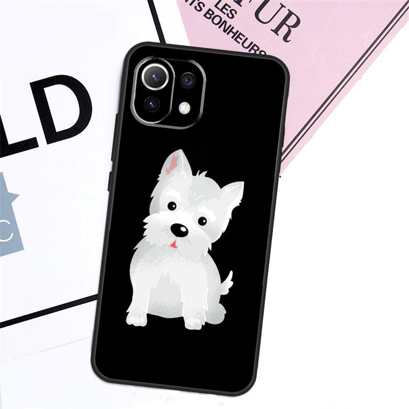 Cartoon Westie Dog Case For Xiaomi 17 Pro Max 14 15 Ultra 13T 15T 14T Pro POCO X7 Pro X5 X6 F5 F6 F7 F8 Cover
