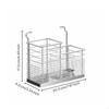 Dish Drying Rack, Stainless Steel, Secure Kitchen Sink Organizer 20cm 5Hook Rack