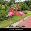 Fiberglass Flamingo Sculpture for Garden and Pond Decorations