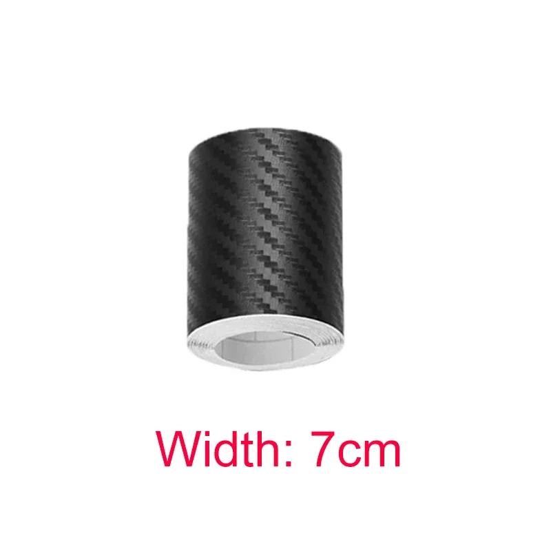 3/5/10M Carbon Fiber Car Stickers Auto Door Threshold Trunk Protective Strip Anti Scratch Tape Waterproof Decal Auto Accessories