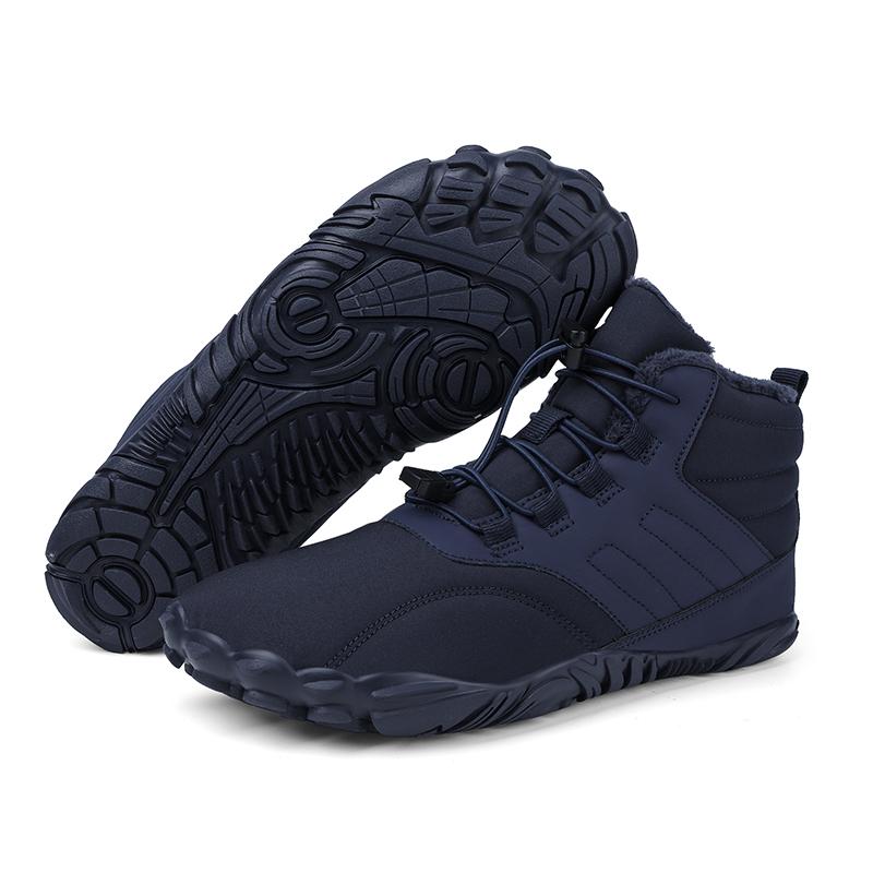 Winter Warm Laufen Barfuß Schuhe Damen Herren Gummi Hohe Stiefeletten Wasserdicht rutschfest Atmungsaktiv für Trekking Klettern