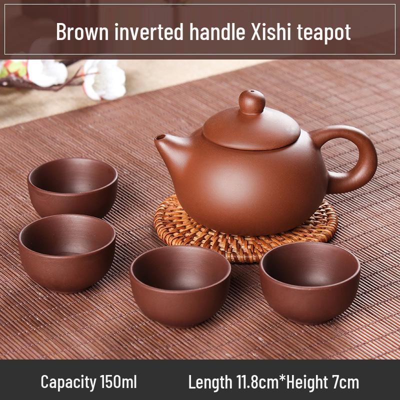 Small Capacity Yixing Xishi Pot: Handmade Purple Clay Teapot with Filter - Antique Style Kung Fu Tea Set