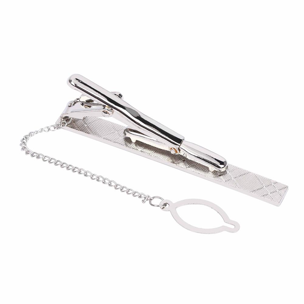 Formal Charm Fashion Simple Silver Multi Style Men Clamp Dress Shirt Pin Clip Clasp Necktie Bar