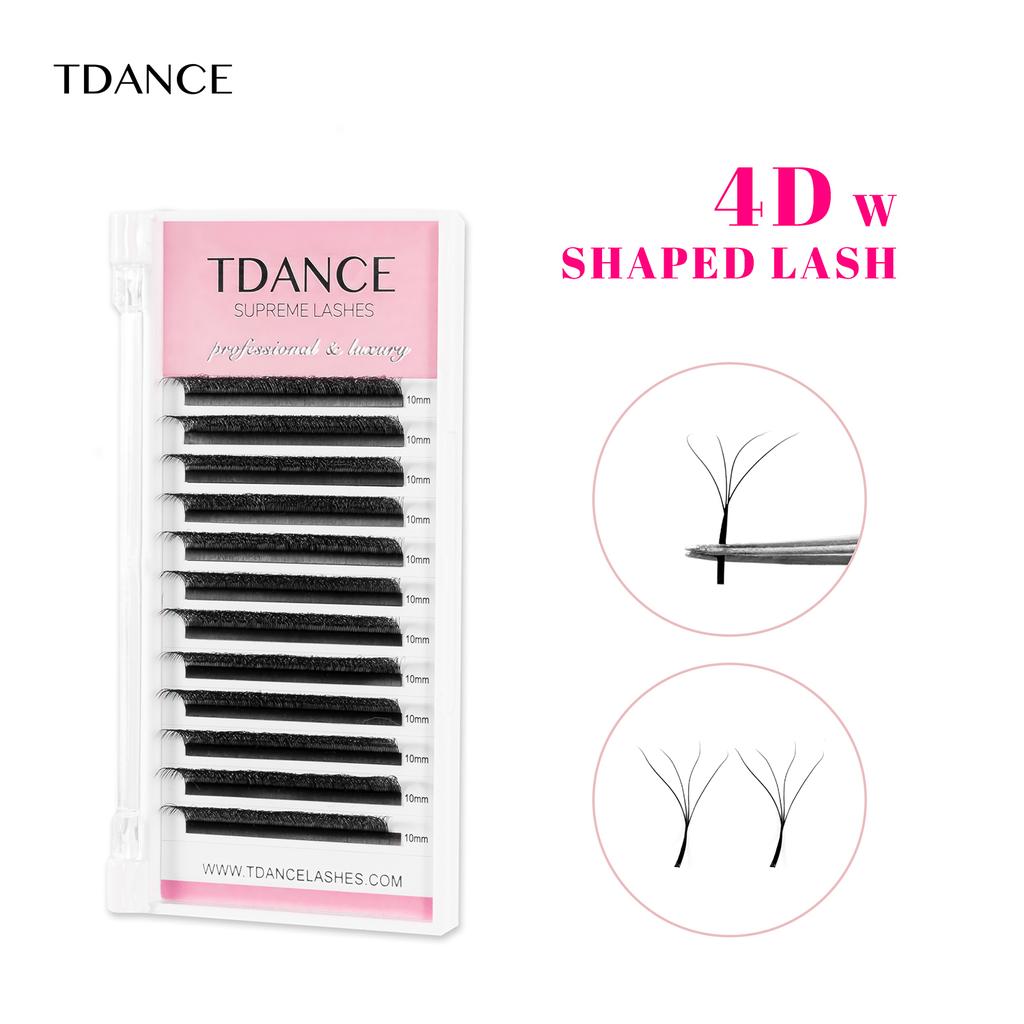 3D 4D 5D 6D Vorgefertigte Fans Wimpernverlängerung W Style Faux Mink Natürliche Soft Bloom Lash Automatische Blüte Volumen Wimpern