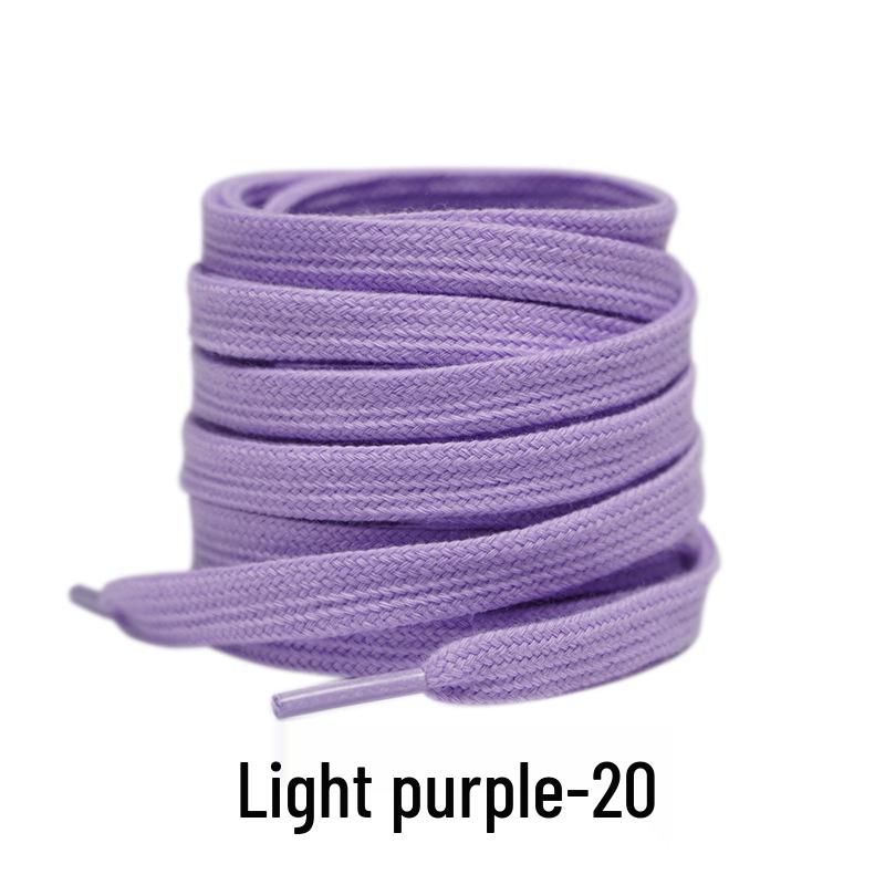 Double-Layer Cotton Shoelaces for Sports, Casual, Skate, and White Shoes