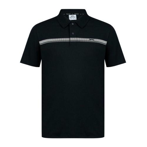 Slazenger Mens Contrast Striped Golf Polo Shirt