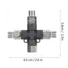 1 8 Three Way Adjustable Metal Air Hose Splitter Airbrush Fitting Connecting Accessories