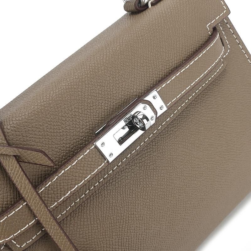 Neue High-End-Silberschnalle Palmenmuster zweite Generation Tasche Mini-Handtasche Modische und einfache Schulter-Umhängetasche