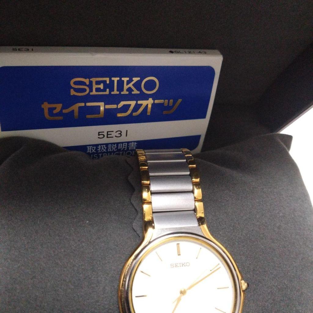 [USED] Extremely Rare SEIKO DOLCE Deadstock-like Full-frame Watch with Battery