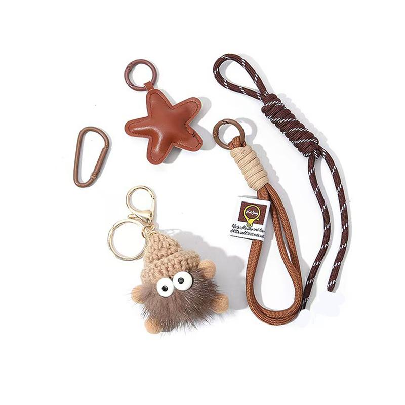 1pcs Bag Pendant Small Coal Ball Exquisite Keychain Camera Bag Pendant Decoration For Girls Cute Fashion Funny Simple Pendant