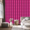 Pink Plaid Wallpaper, Purple and Burgundy for Living Room and Bedroom 50x1000