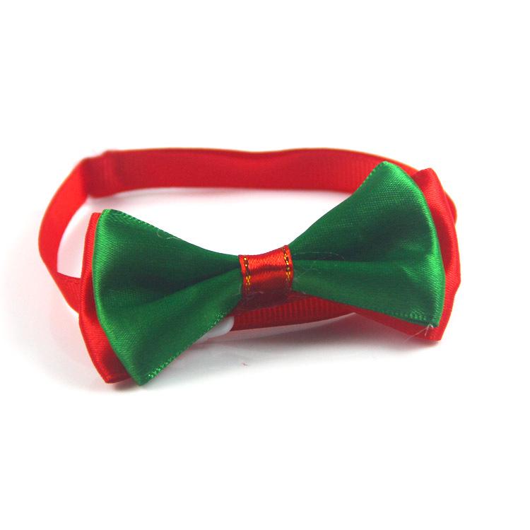 Christmas Handmake Dog Bow Ties Puppy Bowties Pet Cat Dog Bow Tie Collar for Dogs Grooming Dog Christmas Accessories