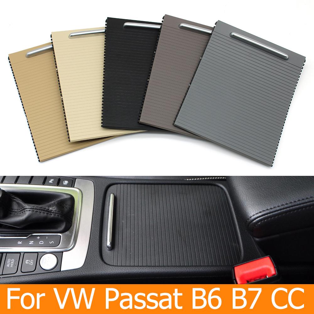 Car Center Console Drink Water Cup Holder Roller Shutter Panel Dust Cover Replacement For VW Passat B6 B7 CC 3CD8575039B9